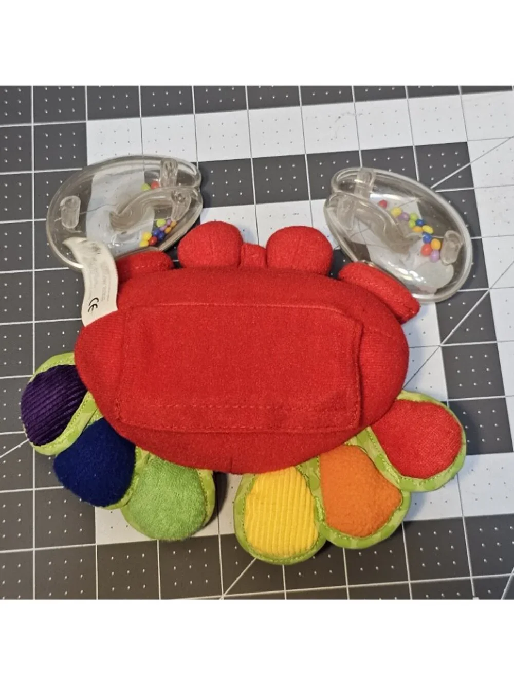 Baby Rattle Crab LeapFrog Learn To Count In Spanish & English Stuffed Plush
